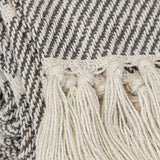 Gray Woven Cotton Striped Throw Blanket - Homeroots - Flyclothing LLC