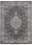 4' X 6' Black Oriental Power Loom Stain Resistant Area Rug - Homeroots - Flyclothing LLC