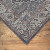 4' X 6' Black Oriental Power Loom Stain Resistant Area Rug - Homeroots - Flyclothing LLC