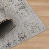 5' X 8' Beige Oriental Distressed Stain Resistant Area Rug - Homeroots - Flyclothing LLC