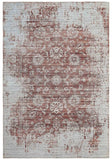 5' X 8' Rust Oriental Distressed Stain Resistant Area Rug - Homeroots - Flyclothing LLC
