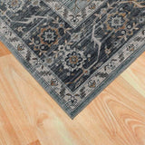 5' X 8' Sage Oriental Power Loom Stain Resistant Area Rug - Homeroots - Flyclothing LLC