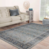 5' X 8' Sage Oriental Power Loom Stain Resistant Area Rug - Homeroots - Flyclothing LLC