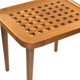 18" Brown Solid Wood Rectangular End Table - Homeroots - Flyclothing LLC