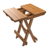 12" Brown Solid Wood Square End Table - Homeroots - Flyclothing LLC