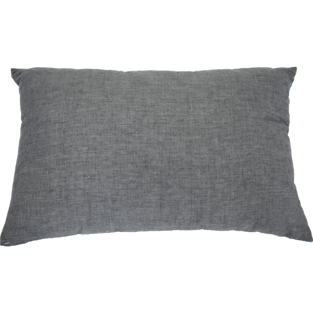 13" X 20" Grey And White Abstract Zippered Polyester Throw Pillow - Homeroots - Flyclothing LLC
