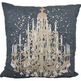 18" X 18" Grey And White Abstract Zippered Polyester Throw Pillow - Homeroots - Flyclothing LLC