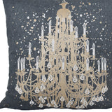 18" X 18" Grey And White Abstract Zippered Polyester Throw Pillow - Homeroots - Flyclothing LLC