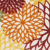 2' X 10' Red Floral Non Skid Runner Rug - Homeroots - Flyclothing LLC