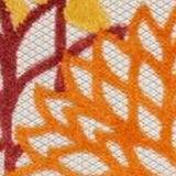 2' X 8' Red Floral Non Skid Indoor Outdoor Runner Rug - Homeroots - Flyclothing LLC