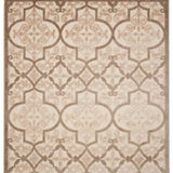 10' X 13' Cream Ikat Non Skid Indoor Outdoor Area Rug - Homeroots - Flyclothing LLC