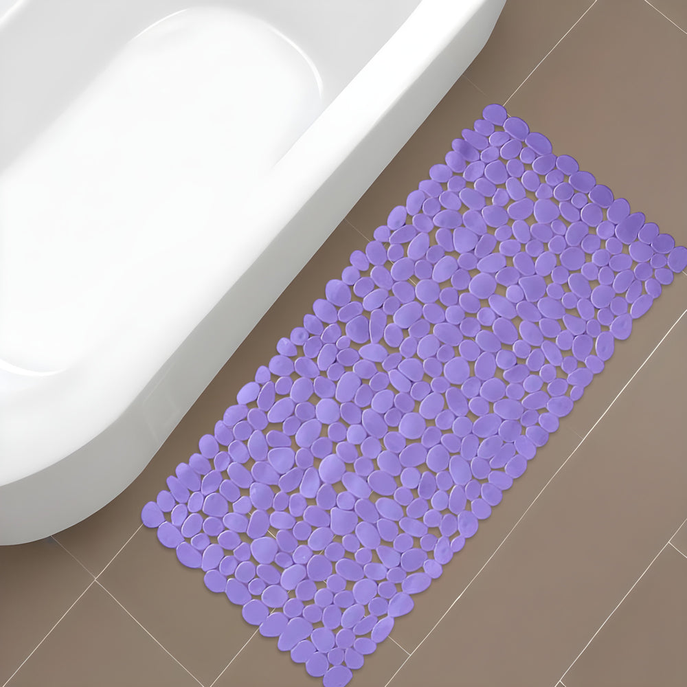 35" Purple Spa Pebbles Non Slip Bathtub Mat - Homeroots - Flyclothing LLC