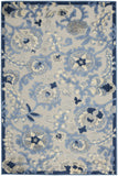 3' X 4' Blue And Grey Toile Non Skid Indoor Outdoor Area Rug - Homeroots - Flyclothing LLC