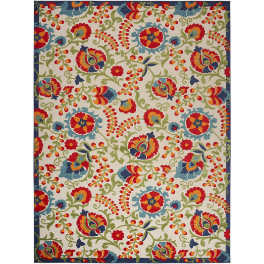 9' X 12' Beige Orange And Red Toile Non Skid Indoor Outdoor Area Rug - Homeroots - Flyclothing LLC