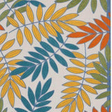 12' X 15' Ivory Floral Non Skid Indoor Outdoor Area Rug - Homeroots - Flyclothing LLC