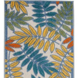 2' X 6' Ivory Floral Non Skid Indoor Outdoor Runner Rug - Homeroots - Flyclothing LLC