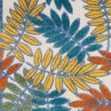 2' X 10' Ivory Floral Non Skid Indoor Outdoor Runner Rug - Homeroots - Flyclothing LLC