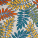 3' X 4' Ivory Floral Non Skid Indoor Outdoor Area Rug - Homeroots - Flyclothing LLC