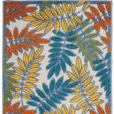 3' X 4' Ivory Floral Non Skid Indoor Outdoor Area Rug - Homeroots - Flyclothing LLC