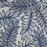 3' X 4' Ivory And Navy Floral Non Skid Indoor Outdoor Area Rug - Homeroots - Flyclothing LLC