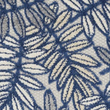 3' X 4' Ivory And Navy Floral Non Skid Indoor Outdoor Area Rug - Homeroots - Flyclothing LLC