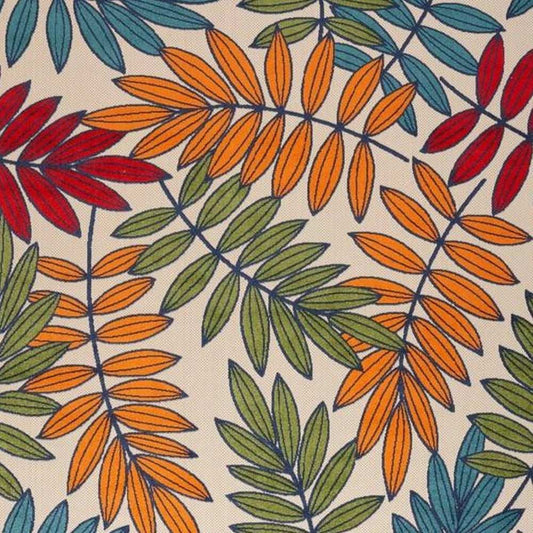 9' X 12' Beige Green And Orange Floral Non Skid Indoor Outdoor Area Rug - Homeroots - Flyclothing LLC