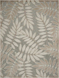 10' X 13' Natural Floral Non Skid Indoor Outdoor Area Rug - Homeroots - Flyclothing LLC