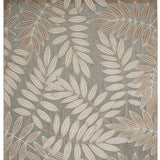 10' X 13' Natural Floral Non Skid Indoor Outdoor Area Rug - Homeroots - Flyclothing LLC
