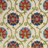 10' X 13' Blue Floral Non Skid Indoor Outdoor Area Rug - Homeroots - Flyclothing LLC