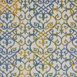 9' X 12' Ivory And Blue Damask Non Skid Indoor Outdoor Area Rug - Homeroots - Flyclothing LLC