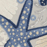 2' X 6' Blue And Grey Runner Animal Print Non Skid Area Rug - Homeroots - Flyclothing LLC