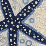 2' X 10' Blue And Grey Animal Print Non Skid Runner Rug - Homeroots - Flyclothing LLC