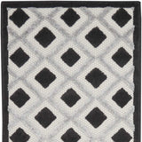 2' X 12' Black And White Gingham Non Skid Indoor Outdoor Runner Rug - Homeroots - Flyclothing LLC