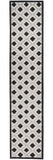 2' X 12' Black And White Gingham Non Skid Indoor Outdoor Runner Rug - Homeroots - Flyclothing LLC