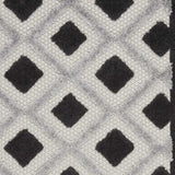2' X 8' Black And White Gingham Non Skid Indoor Outdoor Runner Rug - Homeroots - Flyclothing LLC