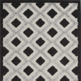 3' X 4' Black And White Gingham Non Skid Indoor Outdoor Area Rug - Homeroots - Flyclothing LLC