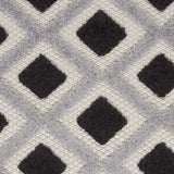 8' X 8' Black And White Round Gingham Non Skid Indoor Outdoor Area Rug - Homeroots - Flyclothing LLC