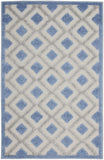 3' X 4' Blue And Grey Gingham Non Skid Indoor Outdoor Area Rug - Homeroots - Flyclothing LLC
