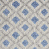 3' X 4' Blue And Grey Gingham Non Skid Indoor Outdoor Area Rug - Homeroots - Flyclothing LLC