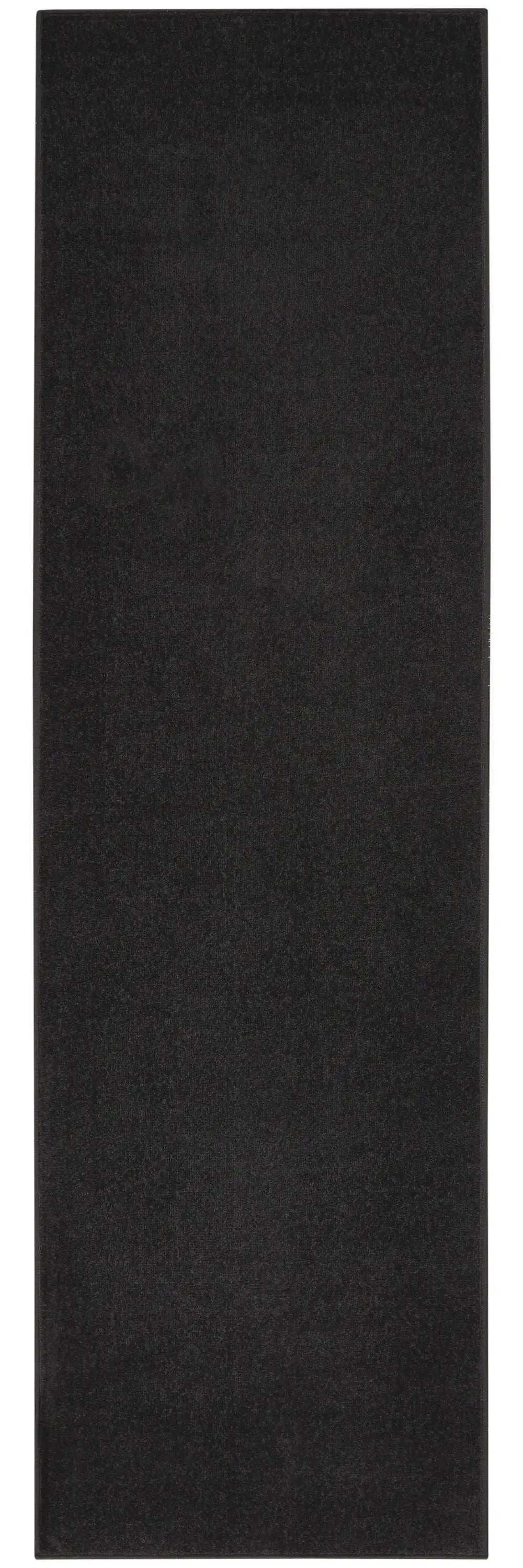 2' X 6' Black Non Skid Indoor Outdoor Runner Rug - Homeroots - Flyclothing LLC