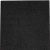 10' Black Non Skid Indoor Outdoor Runner Rug - Homeroots - Flyclothing LLC