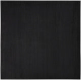 9' X 9' Black Square Non Skid Indoor Outdoor Area Rug - Homeroots - Flyclothing LLC