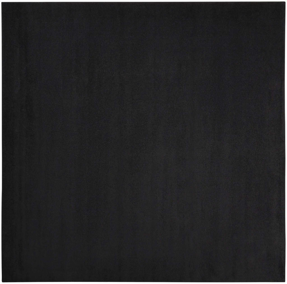 9' X 9' Black Square Non Skid Indoor Outdoor Area Rug - Homeroots - Flyclothing LLC
