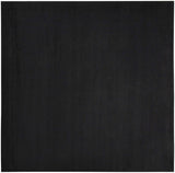 9' X 9' Black Square Non Skid Indoor Outdoor Area Rug - Homeroots - Flyclothing LLC