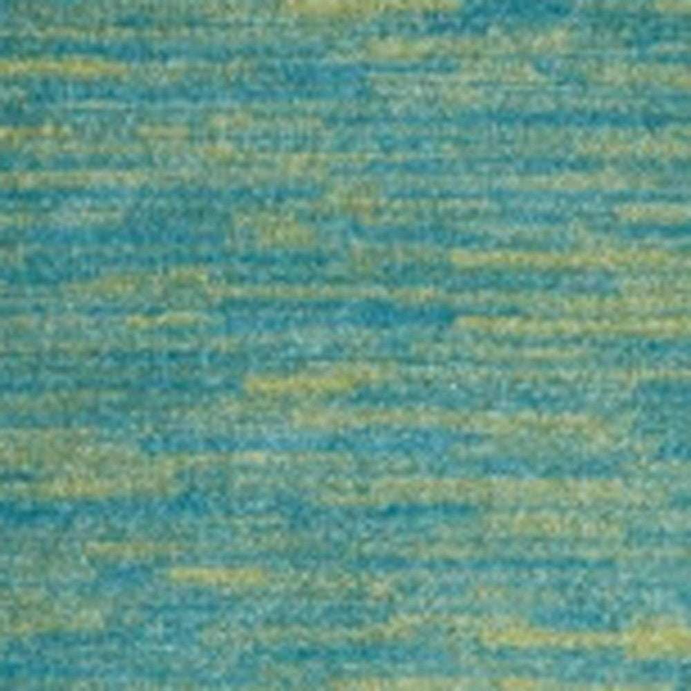 2' X 6' Blue And Green Abstract Non Skid Indoor Outdoor Runner Rug - Homeroots - Flyclothing LLC