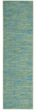 2' X 6' Blue And Green Abstract Non Skid Indoor Outdoor Runner Rug - Homeroots - Flyclothing LLC