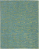 7' X 10' Blue And Green Striped Non Skid Indoor Outdoor Area Rug - Homeroots - Flyclothing LLC