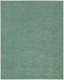 8' X 10' Blue And Green Striped Non Skid Indoor Outdoor Area Rug - Homeroots - Flyclothing LLC