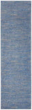 2' X 6' Blue And Grey Striped Non Skid Indoor Outdoor Runner Rug - Homeroots - Flyclothing LLC