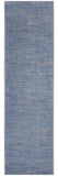 2' X 6' Blue And Grey Striped Non Skid Indoor Outdoor Runner Rug - Homeroots - Flyclothing LLC